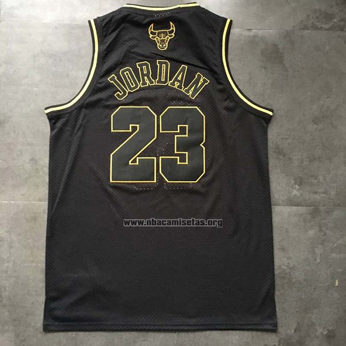 Camiseta Chicago Bulls Michael Jordan NO 23 Retro 1997-98 Negro